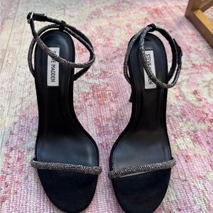 Steve Madden Breslin Black Strappy Heels